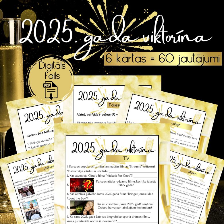 2025. gada viktorīna, digitāls PDF fails